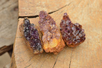 Natural Small Dark "Amethystos" Amethyst Clusters x 24 From Kwaggafontein, South Africa - TopRock