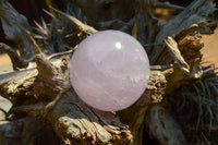 Polished Rare Blue Rose Quartz Spheres With Asterisms  x 3 From Madagascar - TopRock