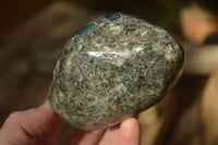 Polished Emerald Mica In Matrix Standing Free Forms x 2 From Mutoko, Zimbabwe - Toprock Gemstones and Minerals 