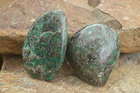 Polished Emerald In Matrix Standing Free Forms x 4 From Sandawana, Zimbabwe - TopRock