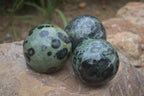 Polished Stromatolite / Kambamba Jasper Spheres  x 3 From Madagascar - Toprock Gemstones and Minerals 