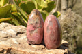 Polished Near Solid Pink Rhodonite Standing Free Forms x 6 From Ambindavato, Madagascar - TopRock