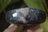 Polished Purple Lepidolite Standing Free Forms  x 4 From Madagascar - Toprock Gemstones and Minerals 