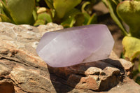 Polished Stunning Amethyst & Morion Smokey Quartz Points  x 2 From Madagascar - TopRock