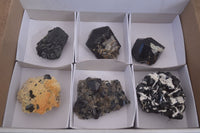 Natural Schorl Black Tourmaline Specimens x 6 From Erongo, Namibia - Toprock Gemstones and Minerals 