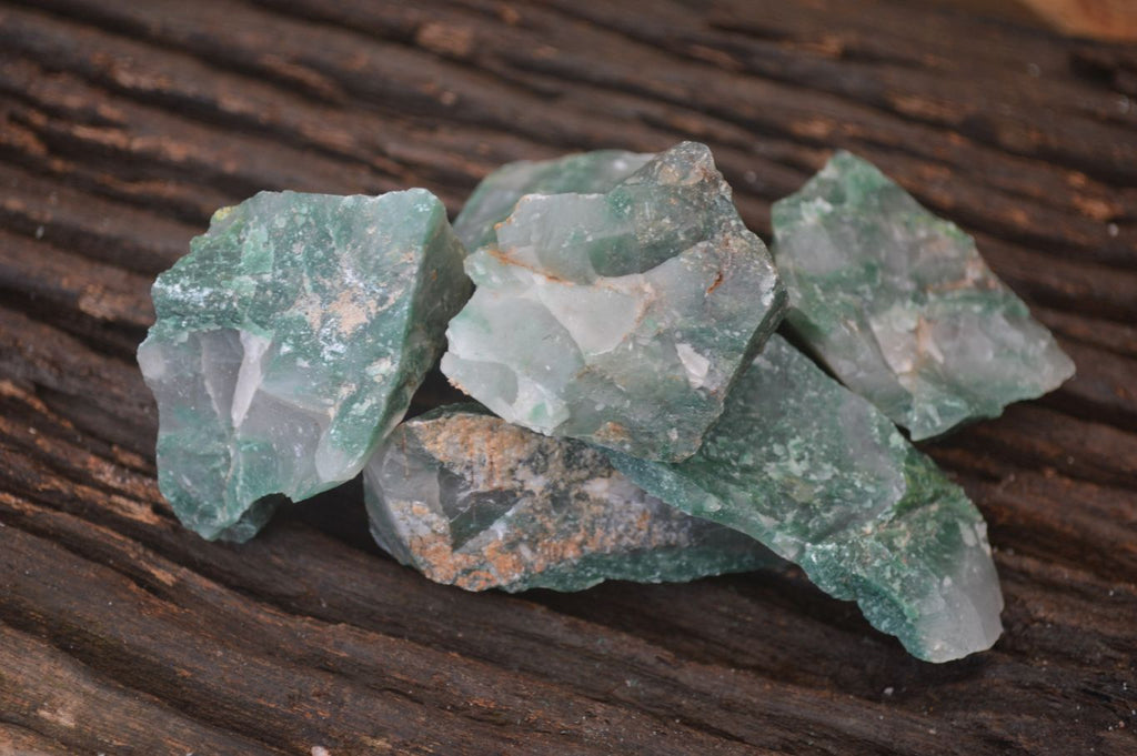 Natural Rough Jade Cobbed Specimens x 28 From Swaziland - Toprock Gemstones and Minerals 