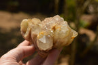 Natural Smokey Phantom Quartz Clusters x 4 From Luena, Congo - TopRock