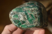 Polished Emerald Mica In Matrix Standing Free Forms x 2 From Mutoko, Zimbabwe - Toprock Gemstones and Minerals 