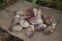 Natural Red Hematoid Quartz Specimens x 12 From Karoi, Zimbabwe - Toprock Gemstones and Minerals 