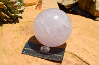Polished Rare Blue Rose Quartz Spheres With Asterisms  x 3 From Madagascar - TopRock