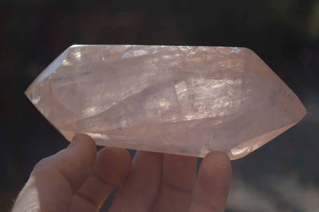 Polished Gemmy Double Terminated Rose Quartz Points x 4 From Ambatondrazaka, Madagascar - Toprock Gemstones and Minerals 