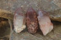 Natural Red Hematoid Quartz Specimens x 12 From Karoi, Zimbabwe - Toprock Gemstones and Minerals 