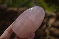 Polished Pink Rose Quartz Standing Free Forms x 2 From Ambatondrazaka, Madagascar - TopRock