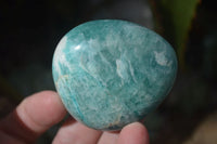 Polished Blue Amazonite Palm Stones  x 13 From Madagascar - Toprock Gemstones and Minerals 