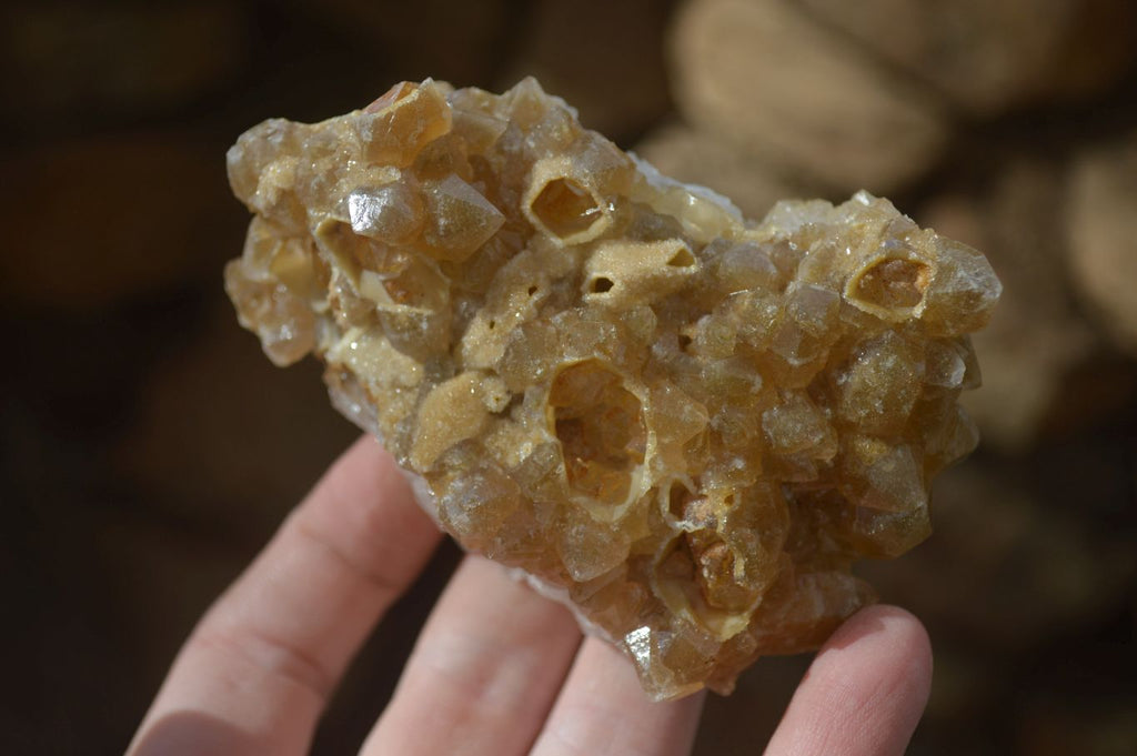 Natural Limonite Quartz Clusters x 12 From Solwezi, Zambia - Toprock Gemstones and Minerals 
