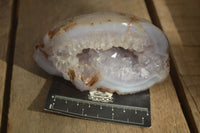 Polished Crystal Centred Agate Geodes  x 5 From Madagascar
