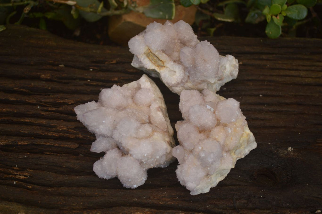 Natural Pale Lilac Spirit Quartz Clusters x 3 From Boekenhouthoek, South Africa - Toprock Gemstones and Minerals 