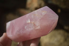 Polished Gemmy Rose Quartz Points x 3 From Madagascar - Toprock Gemstones and Minerals 