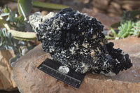 Natural Large Schorl Black Tourmaline Specimen x 1 From Erongo, Namibia - Toprock Gemstones and Minerals 