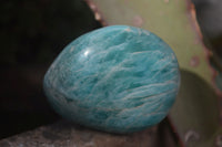 Polished Blue Amazonite Palm Stones  x 13 From Madagascar - Toprock Gemstones and Minerals 
