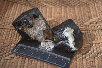 Natural Schorl Black Tourmaline Specimens x 6 From Erongo, Namibia - Toprock Gemstones and Minerals 