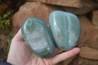 Polished Emerald Mtorolite Galet-Palm Stones x 4 From Mutorashanga, Zimbabwe - Toprock Gemstones and Minerals 