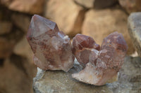 Natural Red Hematoid Quartz Specimens x 12 From Karoi, Zimbabwe - Toprock Gemstones and Minerals 