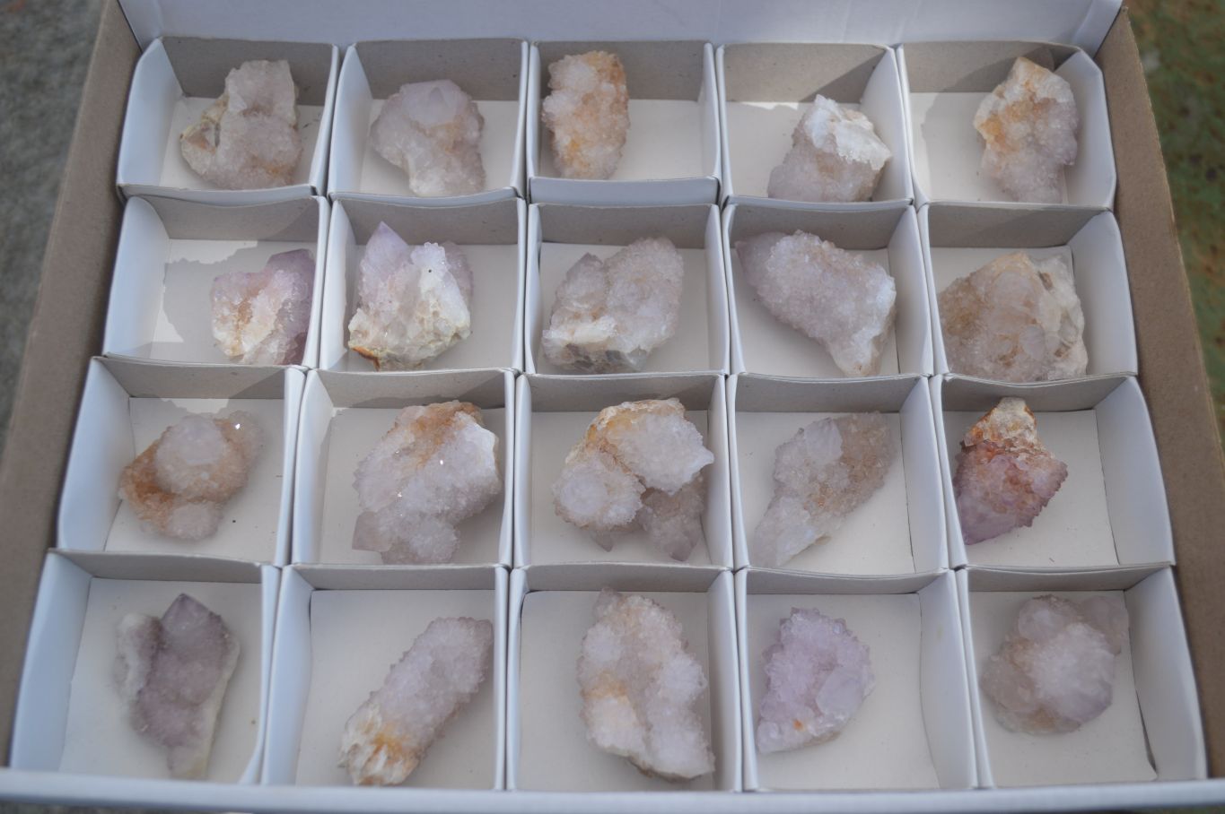 Natural Mixed Spirit Quartz Clusters  x 20 From Boekenhouthoek, South Africa - Toprock Gemstones and Minerals 