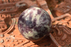 Polished Dark Purple Lepidolite Spheres  x 6 From Madagascar - TopRock