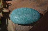 Polished Blue Amazonite Palm Stones  x 13 From Madagascar - Toprock Gemstones and Minerals 