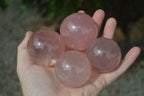Polished Star Rose Quartz Spheres  x 6 From Ambatondrazaka, Madagascar - Toprock Gemstones and Minerals 