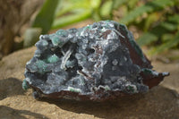 Natural Drusy Coated Ball Malachite On Dolomite Specimens x 2 From Likasi, Congo - Toprock Gemstones and Minerals 