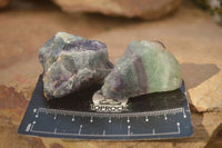 Natural Rough Watermelon Fluorite Cobbed Specimens  x 35 From Uis, Namibia - Toprock Gemstones and Minerals 