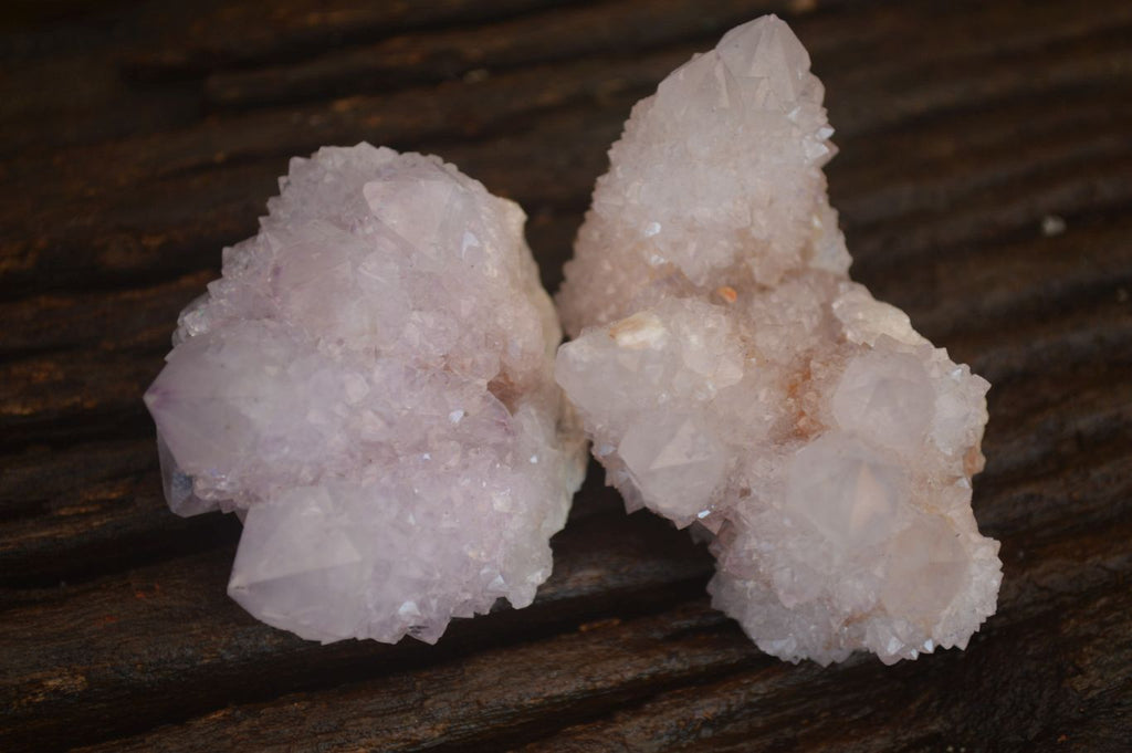 Natural Pale Lilac Spirit Quartz Clusters x 12 From Boekenhouthoek, South Africa - Toprock Gemstones and Minerals 