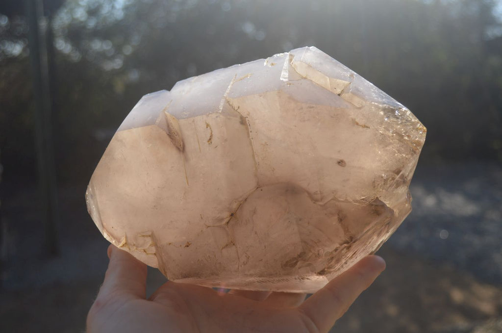 Polished Double Terminated Smokey Quartz Stepped Crystal x 1 From Madagascar - Toprock Gemstones and Minerals 