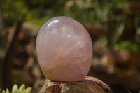 Polished Pink Rose Quartz Standing Free Forms x 2 From Ambatondrazaka, Madagascar - TopRock