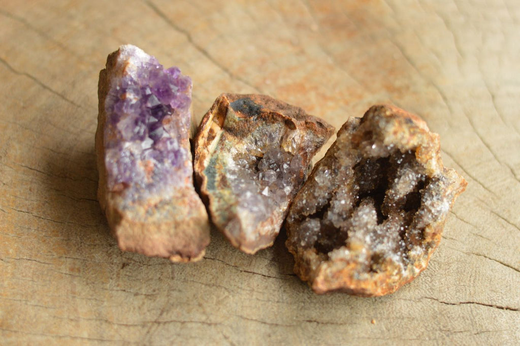 Natural Amethyst & Basalt Geode Specimens  x 24 From Zululand, South Africa - TopRock