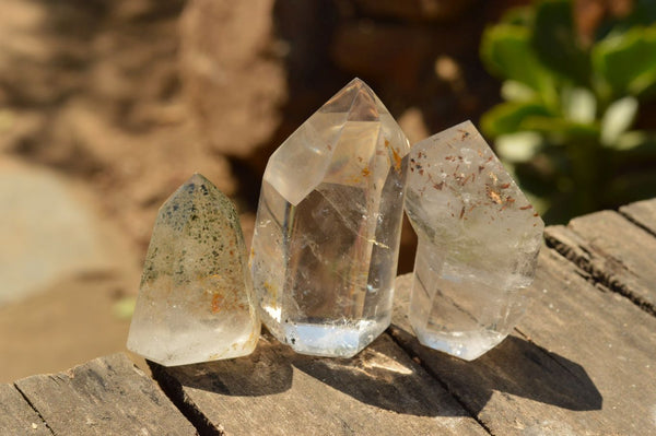 Polished Mixed Selection Of Quartz Crystals  x 12 From Madagascar