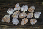 Natural Small Spirit Ametrine Quartz Clusters  x 12 From Boekenhouthoek, South Africa - Toprock Gemstones and Minerals 