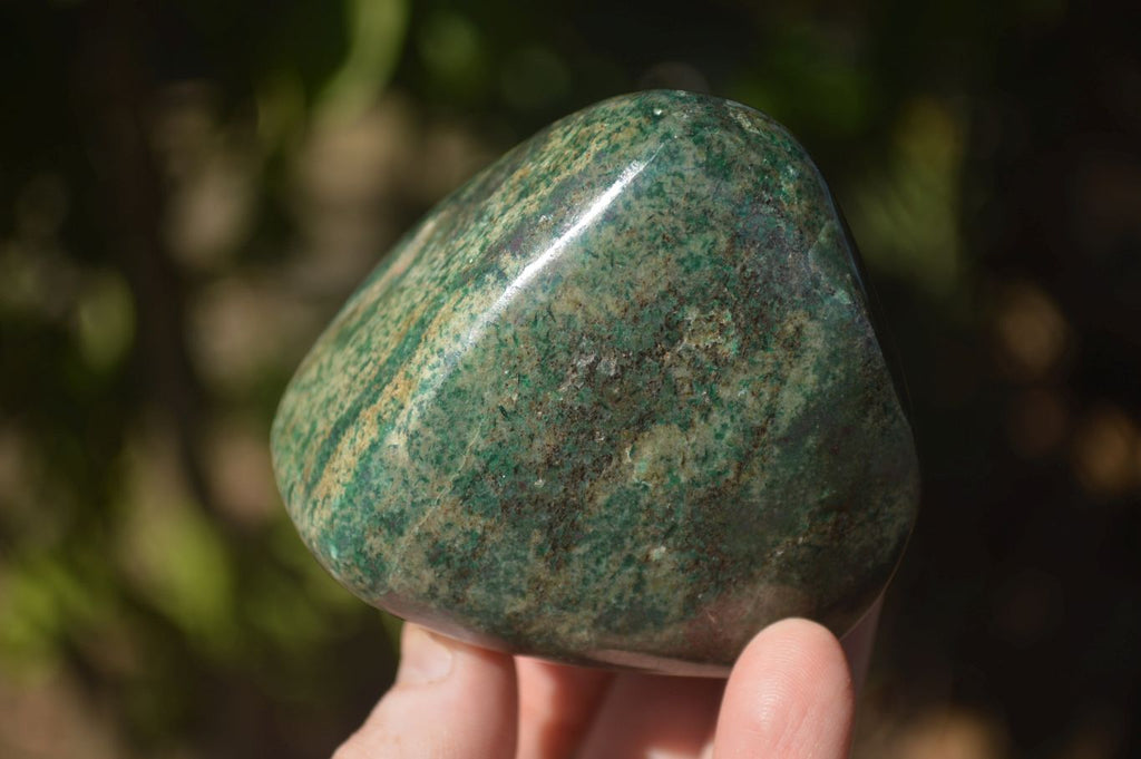 Polished Fluorescent Ruby Corundum In Chrome Verdite Free Forms x 4 From Zimbabwe - Toprock Gemstones and Minerals 