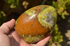 Polished Lovely Pair Of Green Opal Standing Free Forms  x 2 From Antsirabe, Madagascar - TopRock