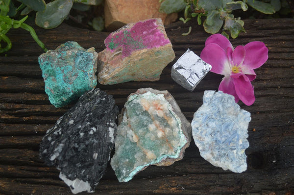Natural Mixed Selection Of Minerals  x 6 From Southern Africa - TopRock