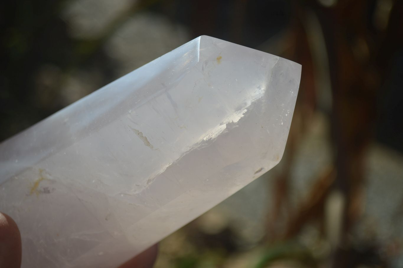 Polished Gemmy Rose Quartz Points x 3 From Madagascar - Toprock Gemstones and Minerals 