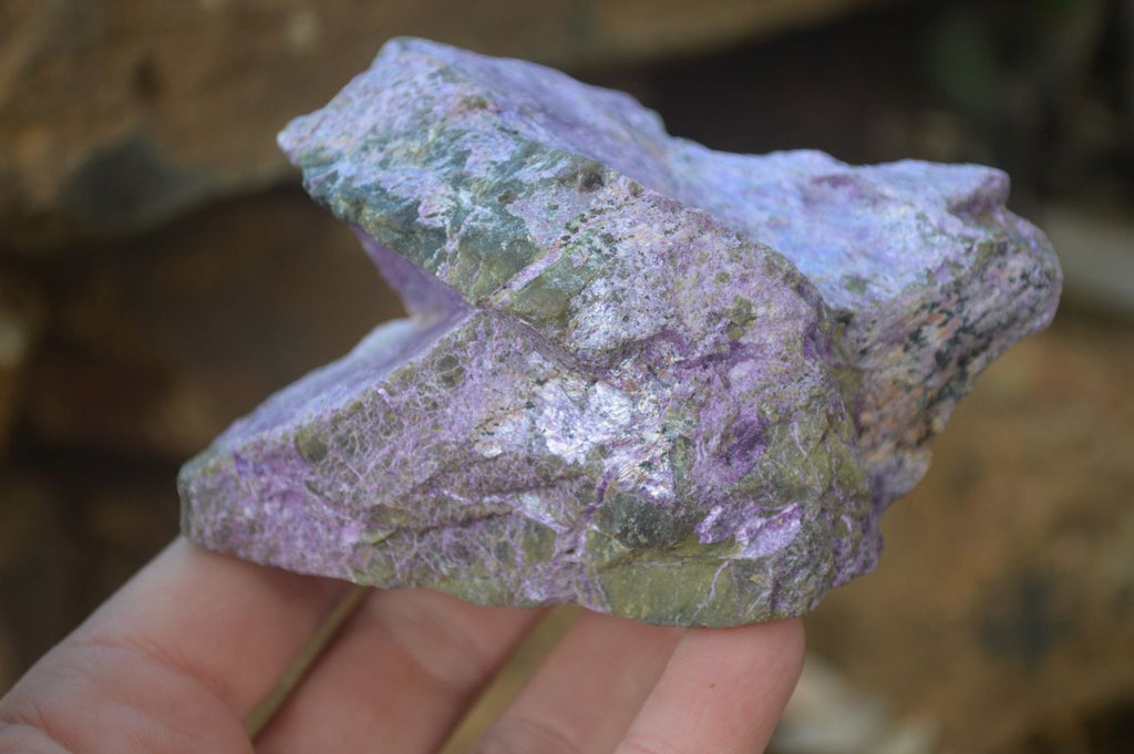 Natural Rough Stichtite & Serpentine Specimens x 4 From Barberton, South Africa - Toprock Gemstones and Minerals 