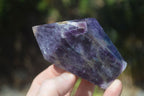 Polished Deep Purple Chevron Amethyst Points  x 4 From Zambia - Toprock Gemstones and Minerals 