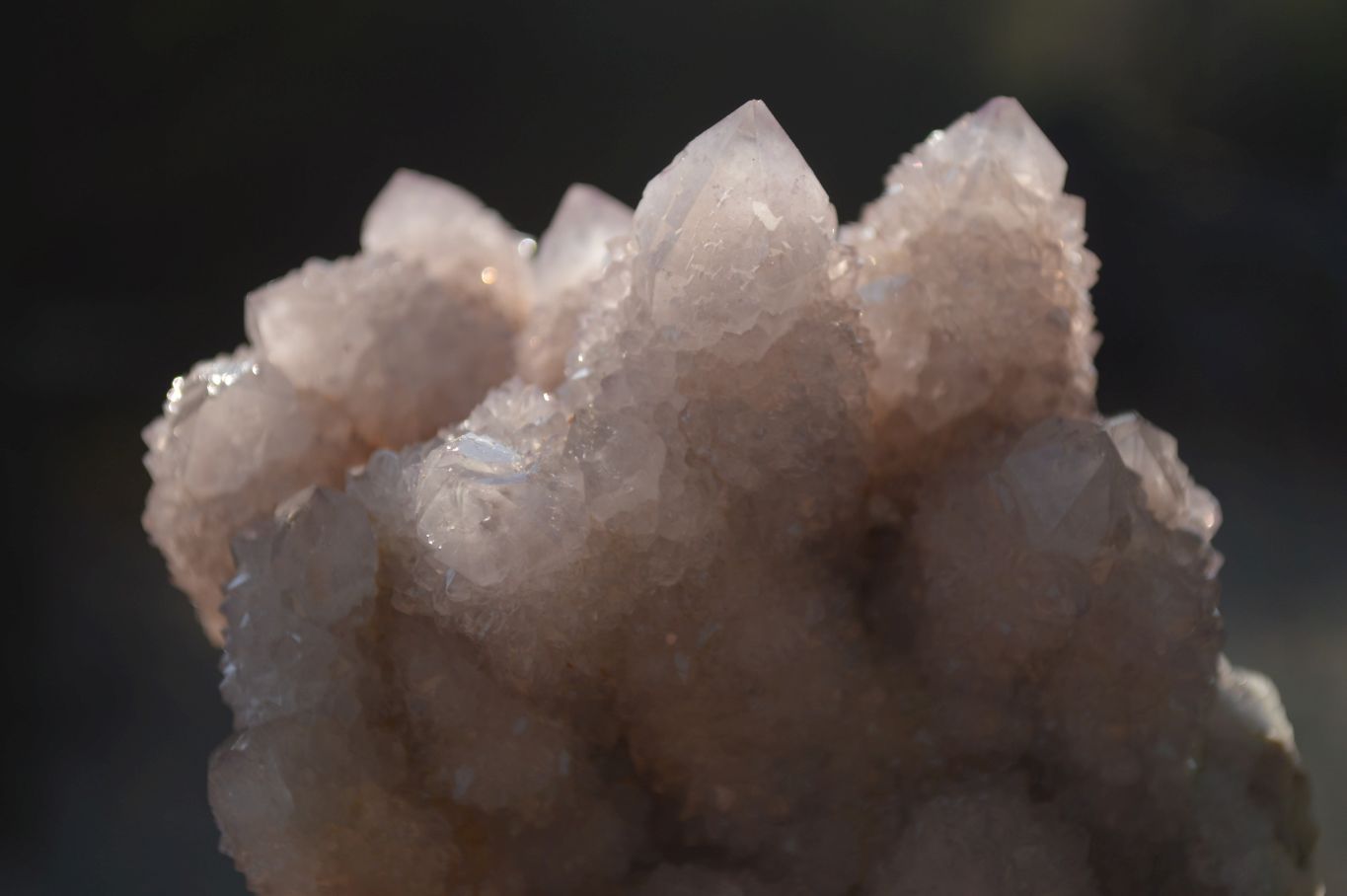 Natural Pale Lilac Spirit Quartz Clusters x 3 From Boekenhouthoek, South Africa - Toprock Gemstones and Minerals 