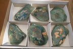 Polished On One Side Emerald Mtorolite Plates x 6 From Mutorashanga, Zimbabwe - Toprock Gemstones and Minerals 