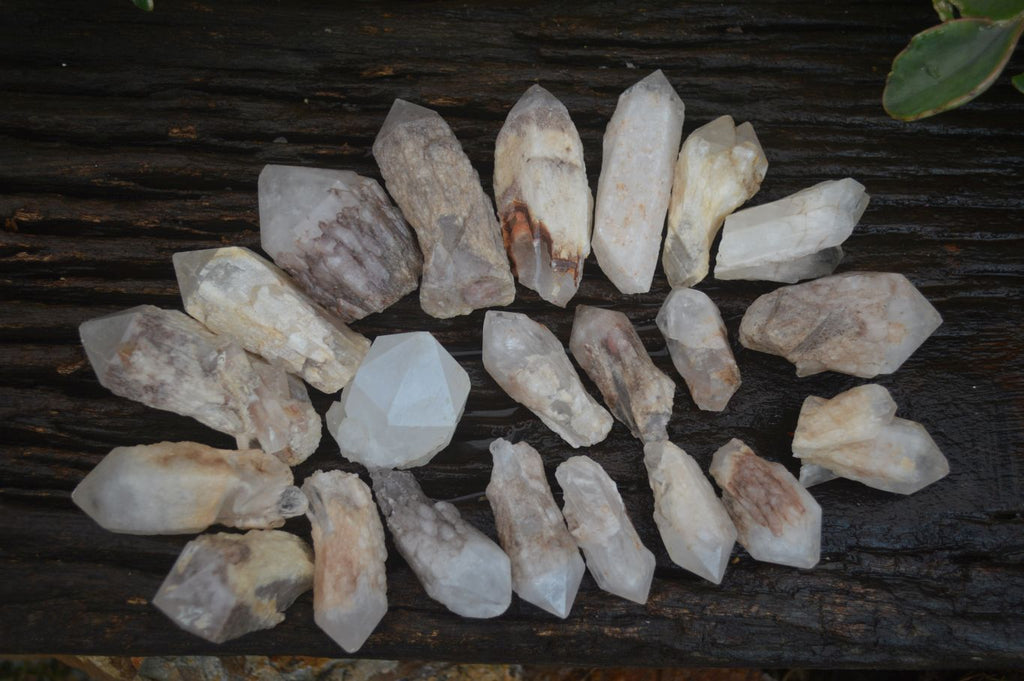 Natural Pineapple Candle Quartz Crystals  x 35 From Antsirabe, Madagascar - Toprock Gemstones and Minerals 