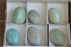 Polished Blue Kobi Amazonite Gallets  x 6 From Zimbabwe - TopRock