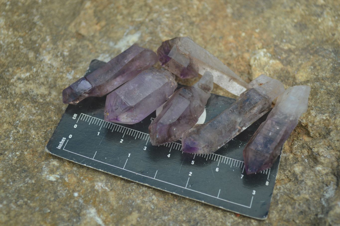 Natural Smokey Amethyst Quartz Crystals  x 35 From Chiredzi, Zimbabwe - Toprock Gemstones and Minerals 